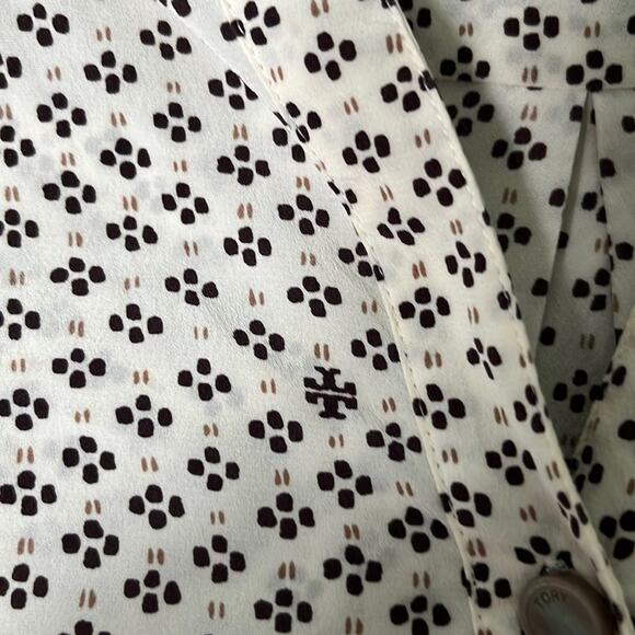Tory Burch Silk printed Tunic Top Size 2 - Picture 7 of 7
